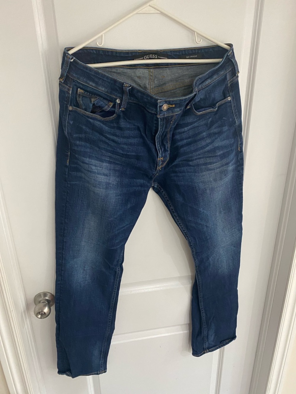 GUESS Men’s/womens Indigo Slim Straight Jeans